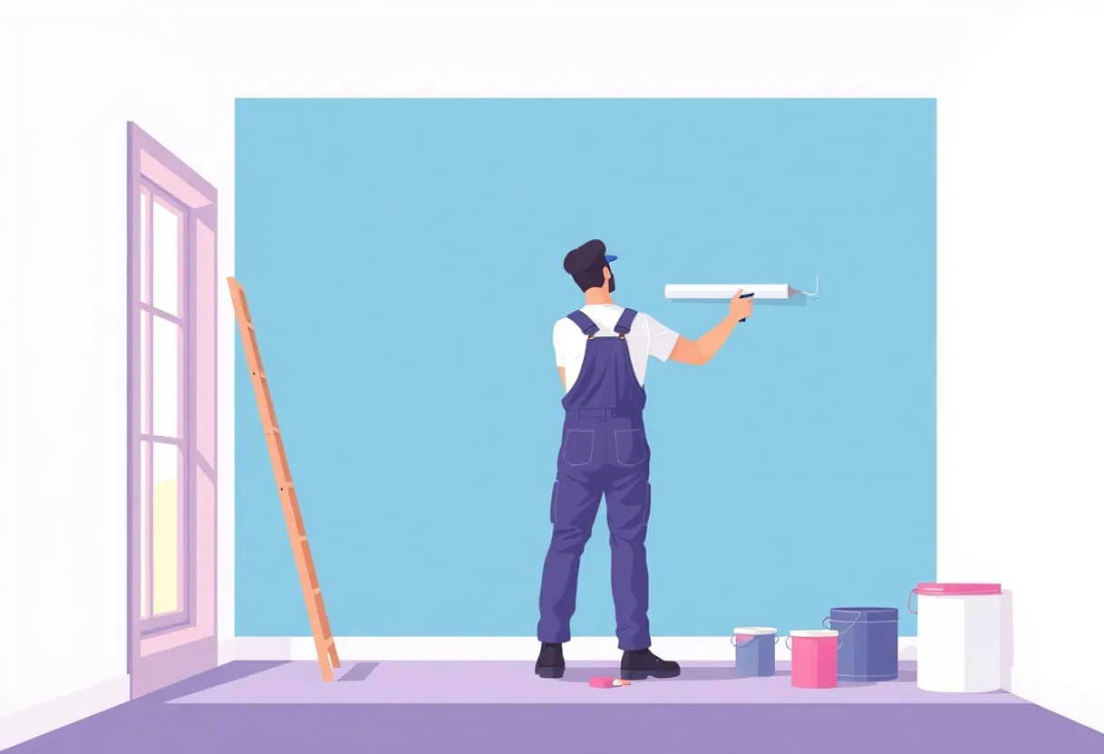 Peintre Gif-sur-Yvette 91190 en intervention sur un chantier